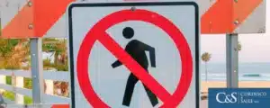 Jaywalking signs