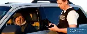 Police officer writing a ticket