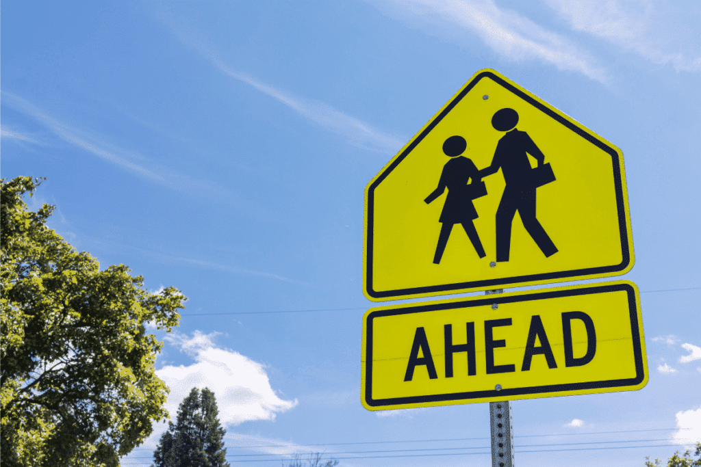 School zone sign