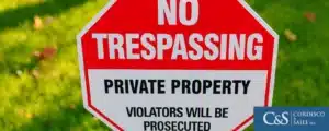 No Trespassing sign