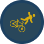 bicycle accident icon