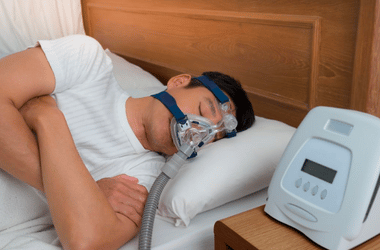 person sleeping and using Cpap machine - product liability lawyer