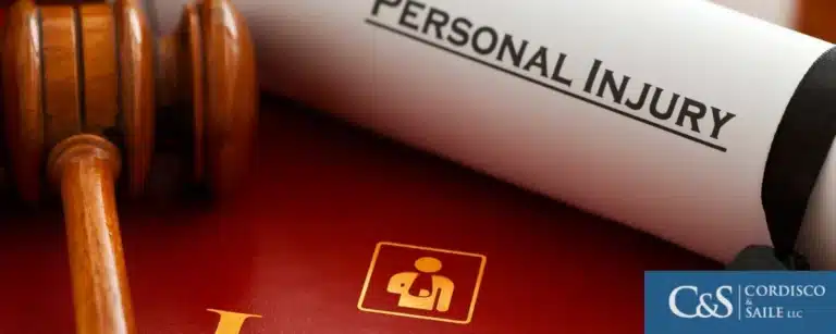 Personal injury booklet and gavel