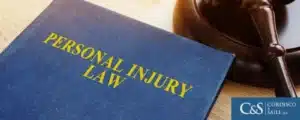 personal injury book and gavel