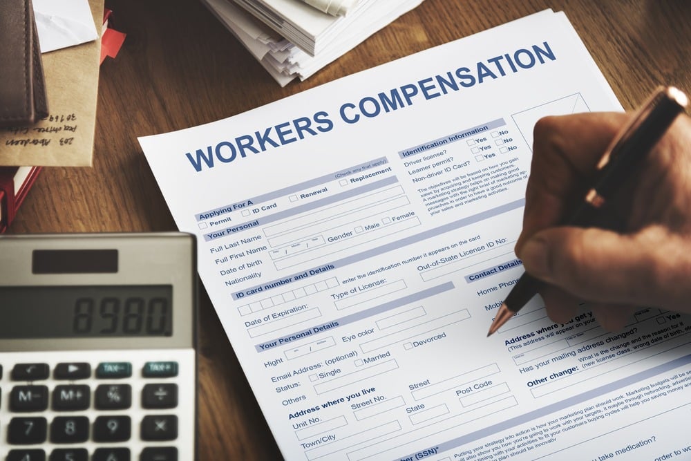 filling out workers compensation form