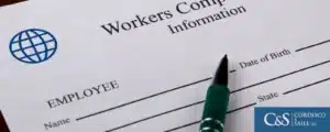 injured person filling out work injury form