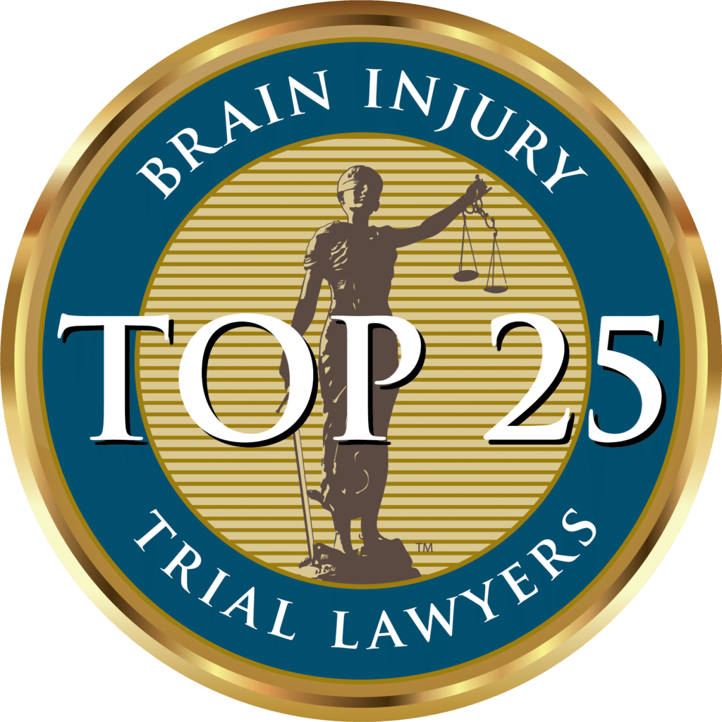 Brain injury top 25 trial lawyers award