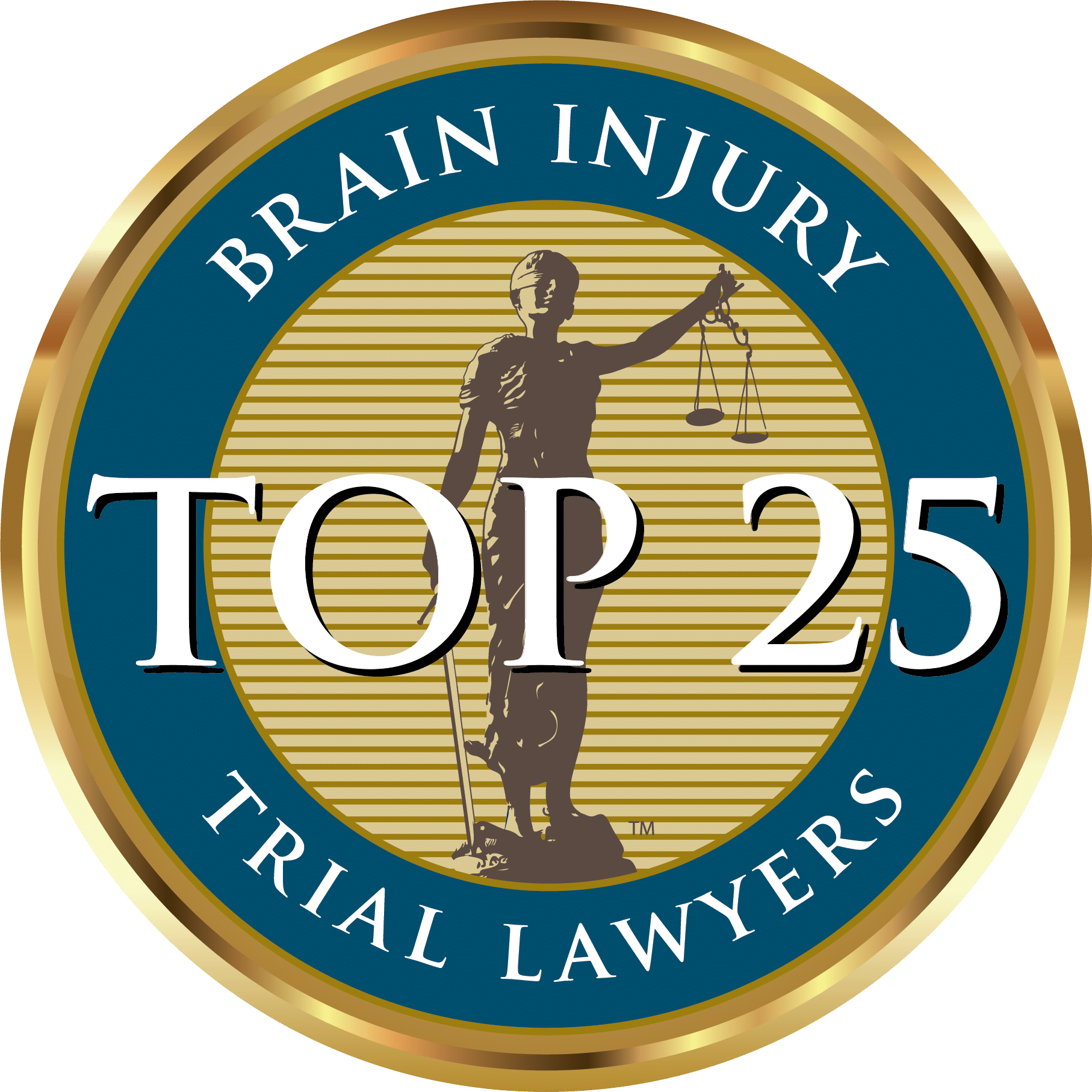 Brain injury top 25 trial lawyers award - Cordisco & Saile has been awarded the Brain Injury Trial Lawyer Top 25 Award