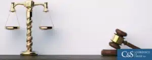 Gavel and scale of justice