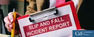 Slip and fall incident report booklet
