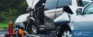 wrecked-car-sitting-in-the-middle-of-the-road
