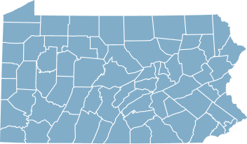 Pennsylvania state map