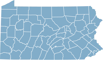 Pennsylvania state map