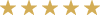 5 star review image in gold