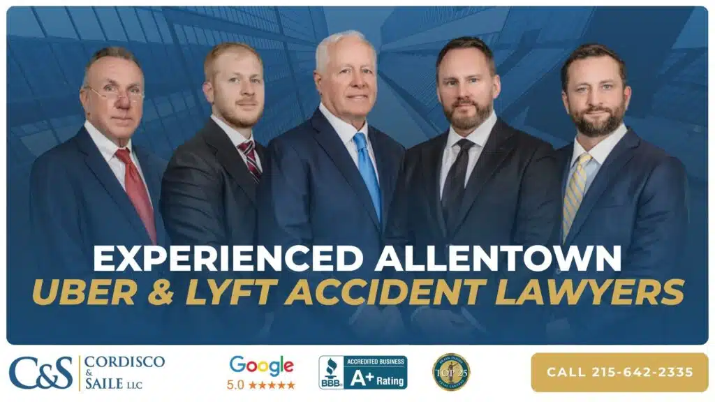 Experienced uber and lyft accident lawyers in allentown graphic