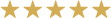 5 star review image in gold