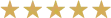 5 star review image in gold