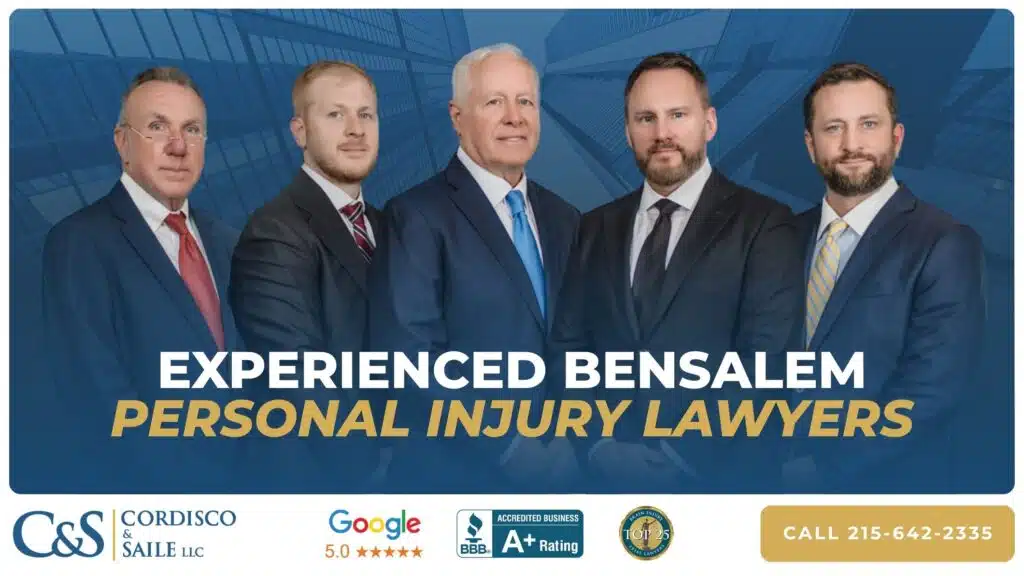 bensalem personal injury lawyers pictured with awards