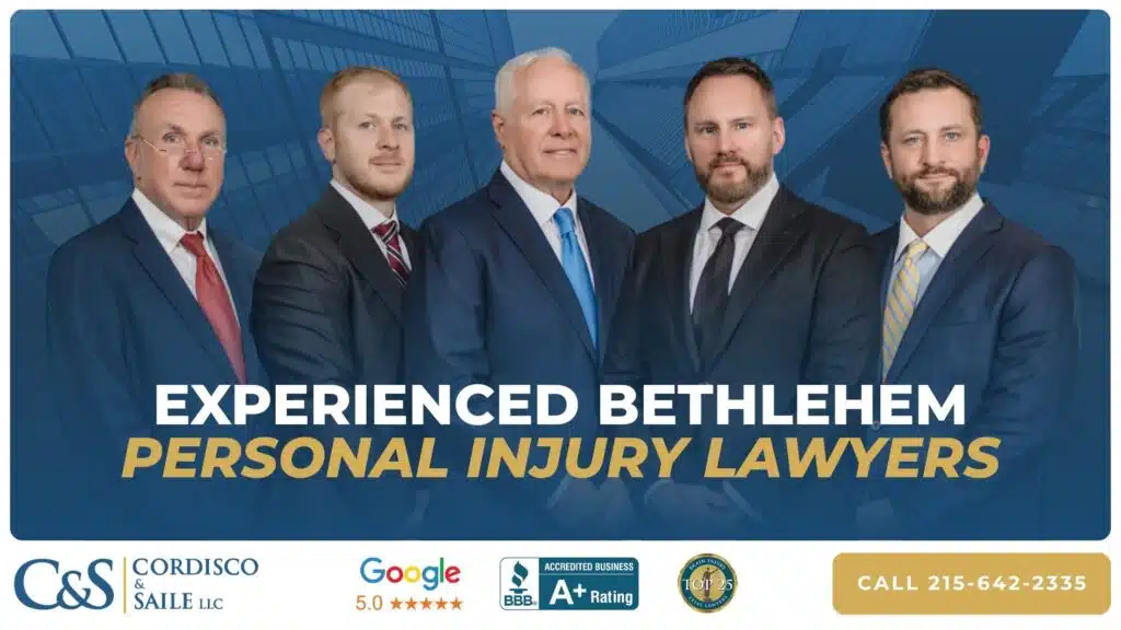 bethlehem personal injury lawyers pictured with awards