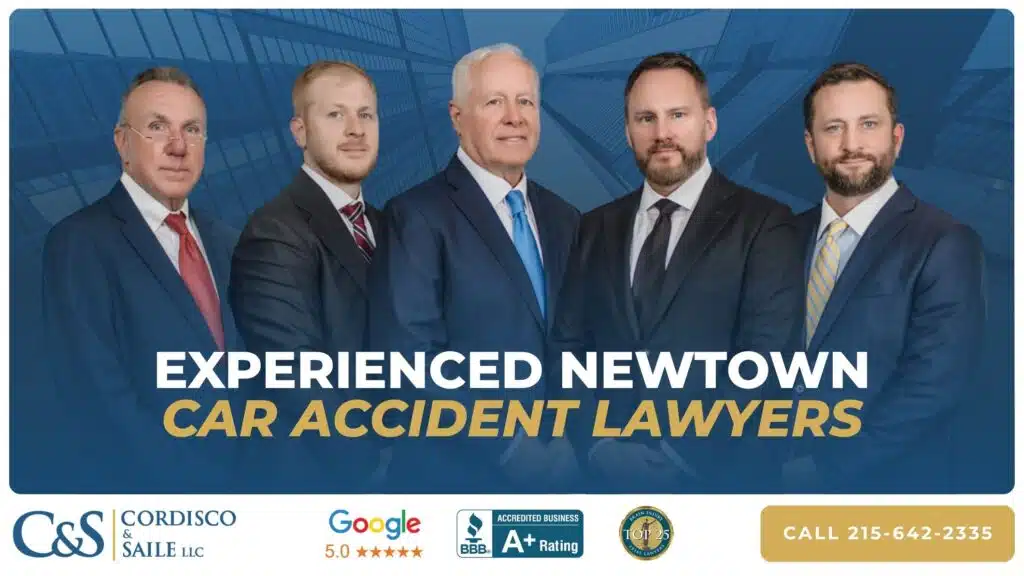 newtown car accident lawyers pictured with awards