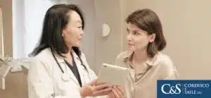 person visiting doctor after an accident