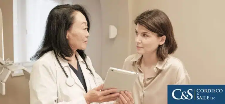 person visiting doctor after an accident