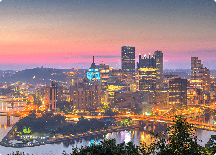 Tall buildings in Pittsburgh, Pennsylvania