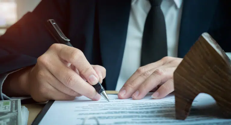 Personal Injury Lawyer working on a case