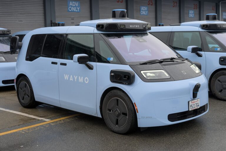 A Waymo Zeekr vehicle