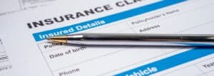 Insurance document for accident claims